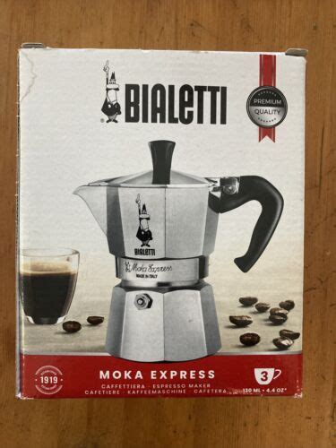 Bialetti Moka Express Stovetop Espresso Maker Cup Brand New In Box