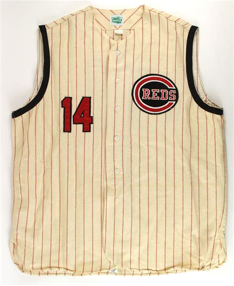 Lot Detail 1963 66 Pete Rose Cincinnati Reds Home Jersey Vest