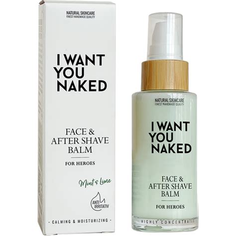 I WANT YOU NAKED For Heroes Face After Shave Balm 50 Ml Ecco Verde Online Shop