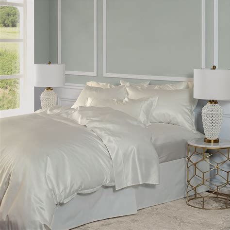 Mulberry Silk Sheets And Bedding St Geneve Avorio Bedding