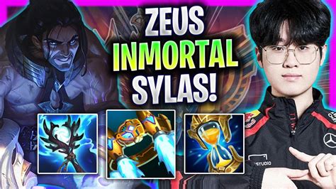 ZEUS ES INMORTAL CON SYLAS TOP T1 Zeus Juega Sylas Top Vs Azir