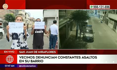 San Juan De Miraflores Denuncian Constantes Asaltos