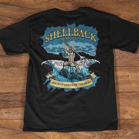 Shellback Us Navy Ancient Order Of The Deep T Shirt Hoodie Sweater H97