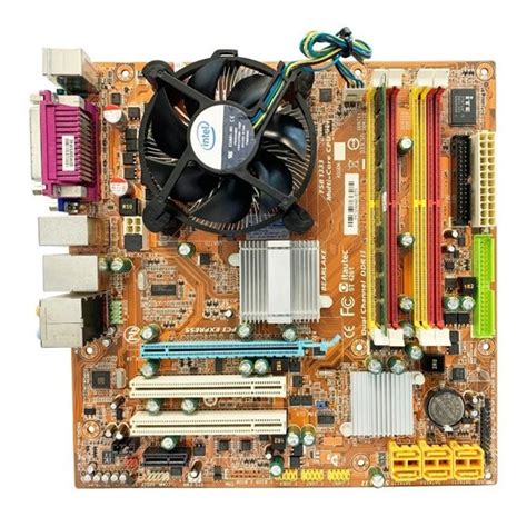 Kit Intel Placa Mãe 775 Processador Cooler 2gb Ram Ddr2