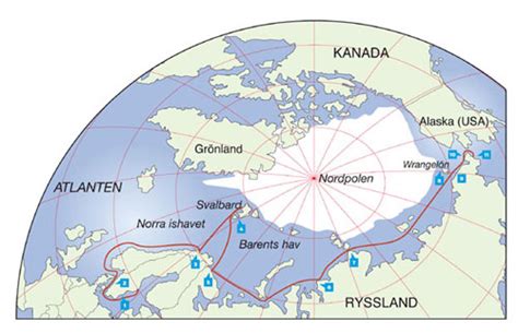 Nordpolen Karta Europa Karta