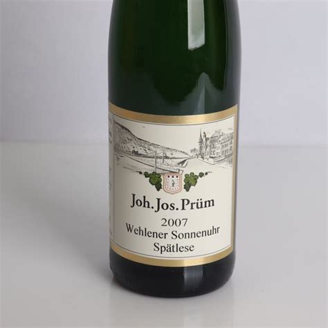 Weingut Joh Jos Prüm Wehlener Sonnenuhr Riesling Spätlese 2007