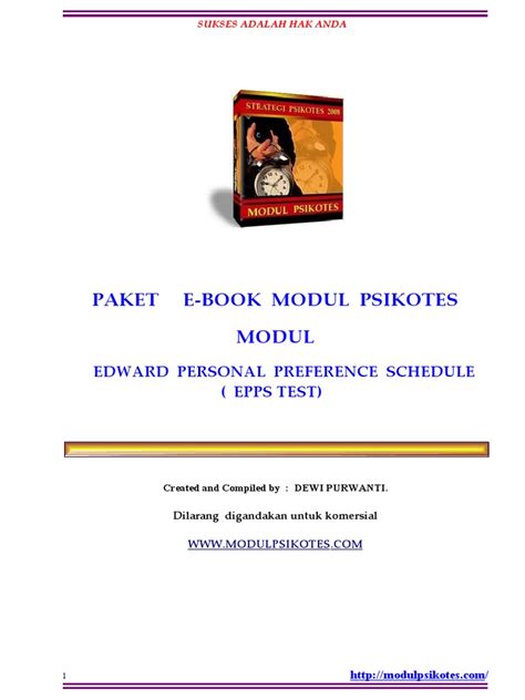 Modul Tes Epps Pdf