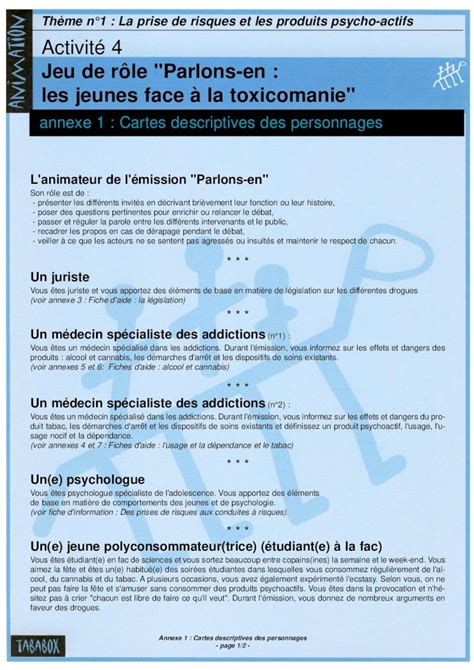 PDF Thème n1 La prise de risques et les produits psycho actifs