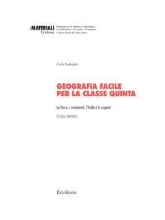 Geografia Facile Per La Classe Quinta Erickson Geografia Facile Per