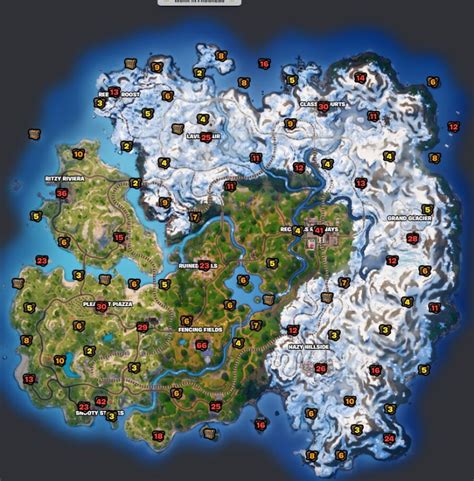 Carte Des Coffres De Fortnite Emplacements Dapparition Des Coffres