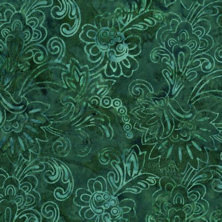 3284 003 Malam Batiks V Jacobian Dark Teal Batik Fabric RJR Fabrics