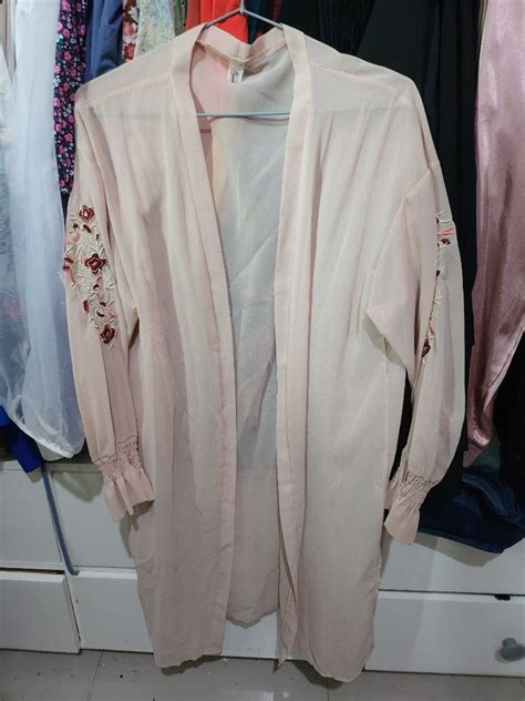 Nude Cover Up Kimono On Carousell