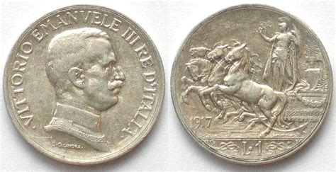 Italien Italy Lira Vittorio Emanuele Iii Silver Au Ma Shops