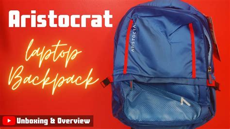 Aristocrat Regal Laptop Backpack Unboxing Best Backpack Under 1500