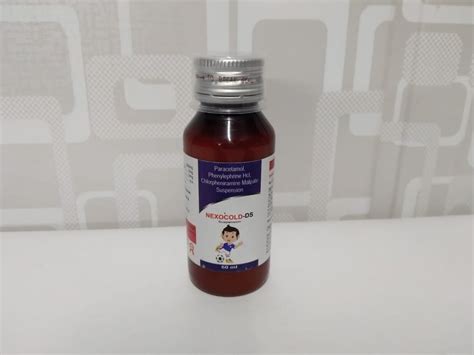 Plastic Nexocold DS Anticold Syrup For Dry Cough Bottle Size 60 Ml