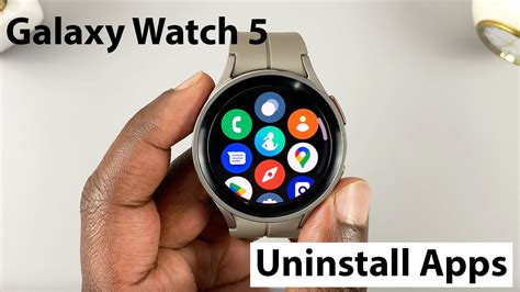 How To Uninstall Apps From Samsung Galaxy Watch5 Pro YouTube