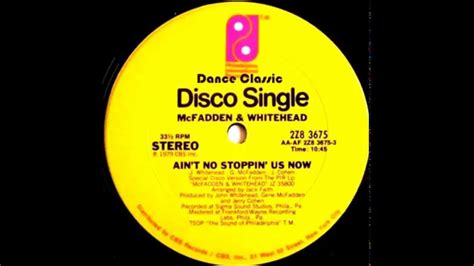 Mc Fadden Whitehead Ain T No Stoppin Us Now Extended Mix Youtube