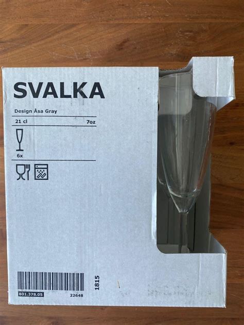 Ikea Svalka 6 X Champagne Flutes Glasses Furniture And Home Living
