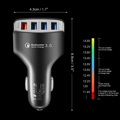 Быстрая зарядка 3,0 USB Автомобильное зарядное устройство для samsung ...