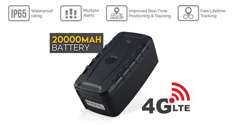 Elinz 4g Lte Gps Tracker Real Live Tracking Wireless Device 20000mah