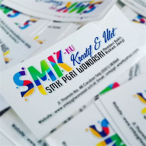 Jual Stiker Promosi Sekolahseminarkomunitas Murah Indonesiashopee