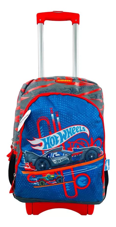 Mochila Ruedas Chenson Nino Hot Wheels Primaria Escolar Full Mebuscar