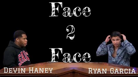 Devin Haney Vs Ryan Garcia Face To Face NewsR VIDEO