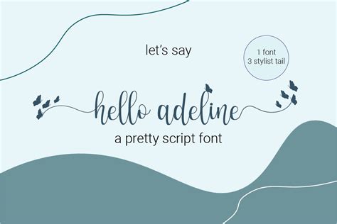 Hello Adeline Font By Khostudio Creative Fabrica