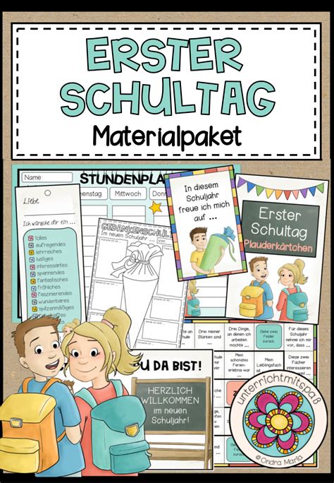 Erster Schultag Nach Den Ferien Komplettpaket Unterrichtsmaterial