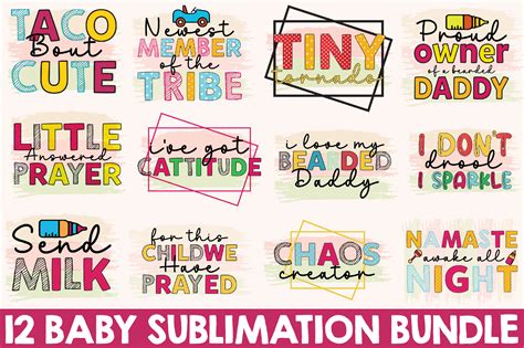 Baby Sublimation Bundle Graphic By Designking · Creative Fabrica