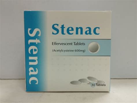 Stenac Effervescent Tablets Acetylcysteine Mg Tablets