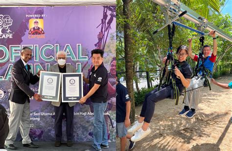 ESCAPE Penang Scores 2nd Guinness World Record With Launch Of Zip