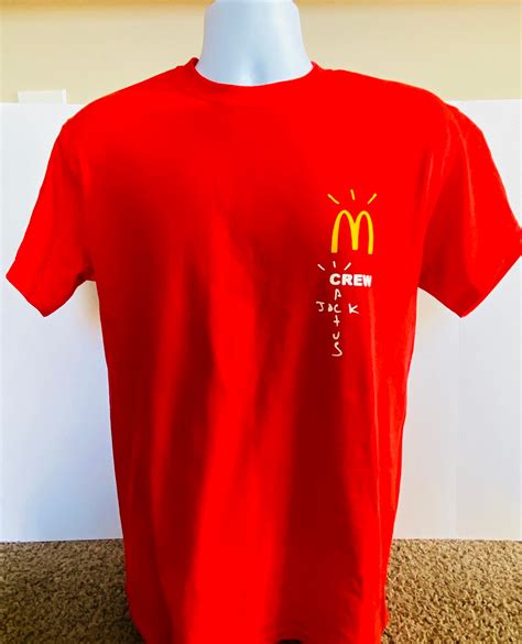 Cactus Jack Mcdonalds Crew Collab T Shirt Etsy Hong Kong