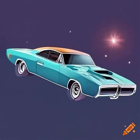 1970 Dodge Charger In Space