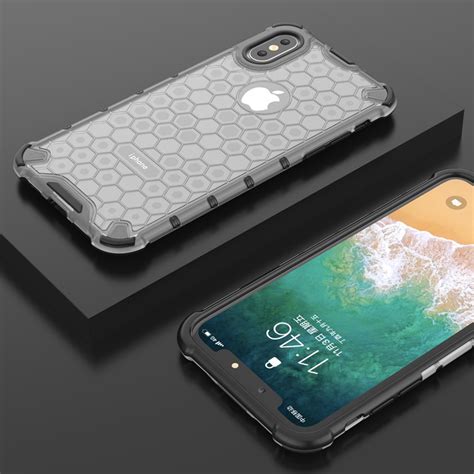 Buy Honeycomb Shockproof Armor Case For IPhone X XS Max XR Phone Cases