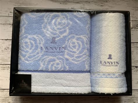 Yahoo オークション 未使用 Lanvin ランバン バスタオル フェイス