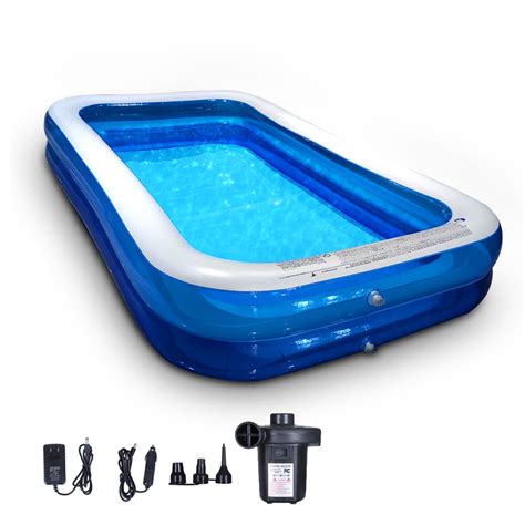 Inflatable Swimming Pool, Family Full-Sized Above Ground Swimming Pools ...