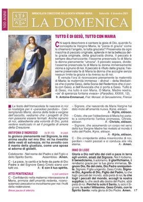 IMMACOLATA CONCEZIONE DELLA BEATA VERGINE MARIA La Domenica