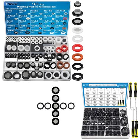 Twcc Pcs Size Water Hose Rubber Washers And Size O Ring