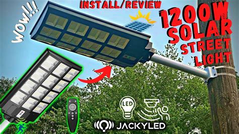 Best Outdoor Solar Street Light On Amazon Installreview Youtube