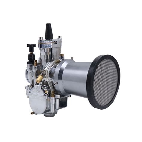 Motorcycle 55mm Carburetor Air Filters With Screen Velocity Stacks For