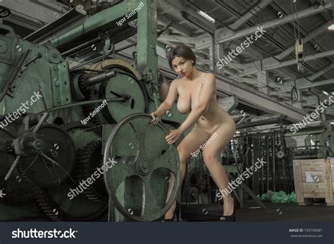 Beautiful Girl Posing Nude Old Factory Stock Photo 735799081 Shutterstock