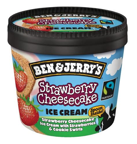 Ben And Jerrys Strawberry Cheesecake Mini Cup Consort Frozen Foods