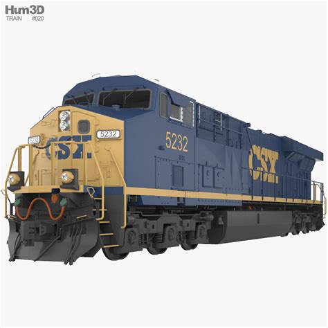 CSX ES40DC Locomotive 3D model - Download Locomotive on 3DModels.org