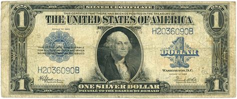 Stany Zjednoczone Ameryki Usa Silver Certificate Dolar