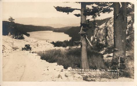 Donner Pass And Lake Gateway To Central California Truckee Ca Postcard