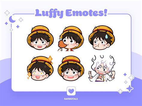 Ready to Use Monkey D. Luffy Emotes - Etsy