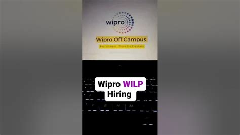 Wipro Wilp Recruitment 2023 Wipro Off Campus Job4freshers Job