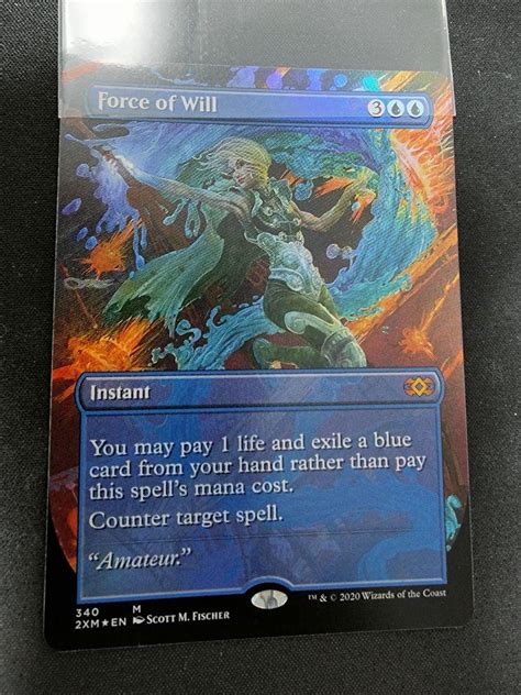 47％割引ブルー系お見舞い 意志の力 Force Of Will Foil 拡張アート 英語版 マジック：ザ・ギャザリング トレーディング