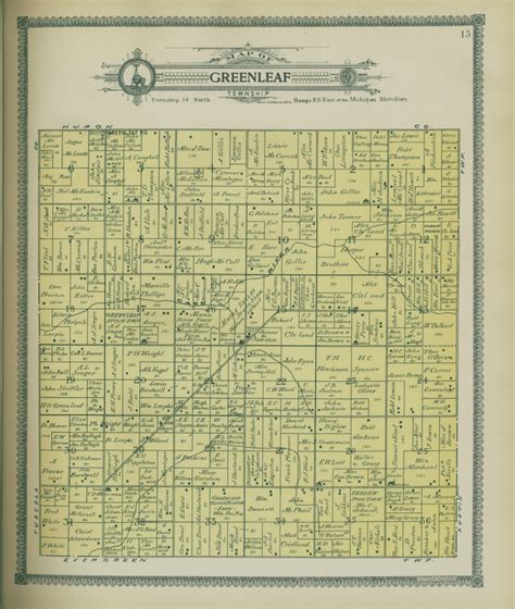 Standard Atlas Of Sanilac County Michigan Including A Plat Book Of The Villages Cities And